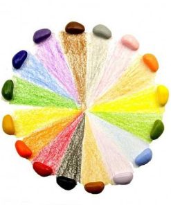 Juguetes Crayon Rocks | Crayon Rocks - Ceras Para Pintar (16 Piedras), Con Bolsa Algod N