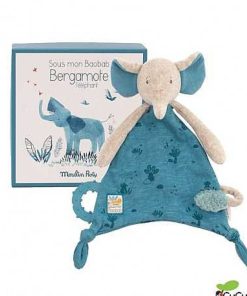 Beb S Moulin Roty | Moulin Roty - Doudou Portachupete Elefante - Bajo Mi Baobab