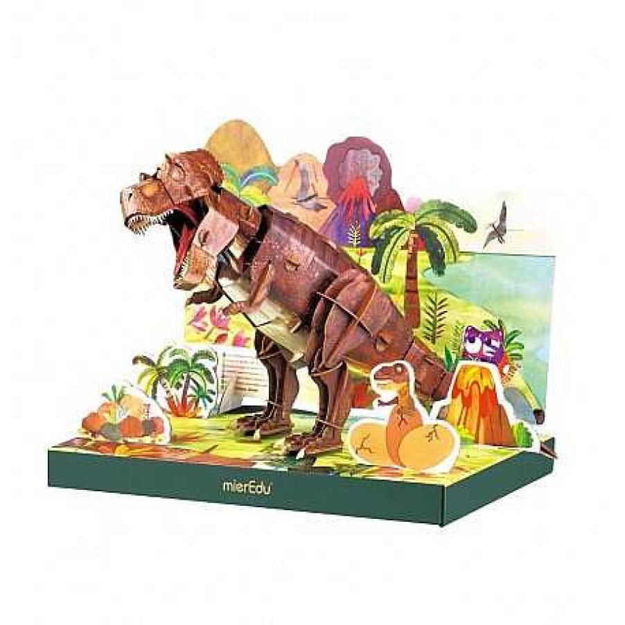 Juguetes Mieredu | Mieredu - T-Rex - Puzzle Articulado 3D