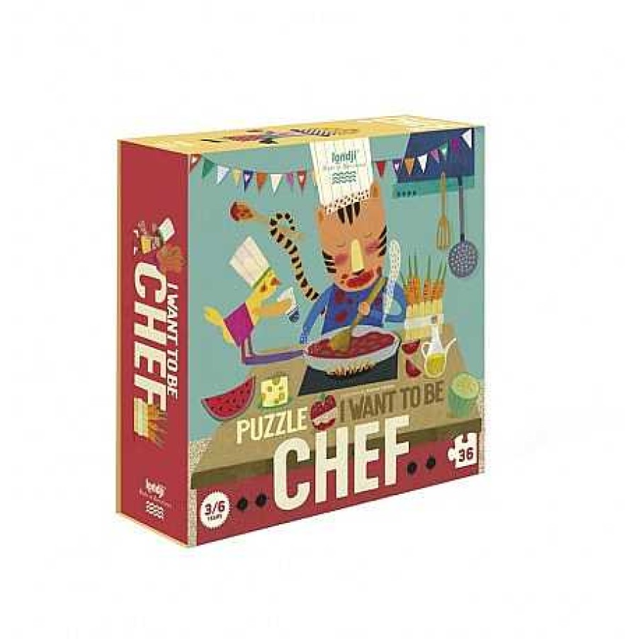 Juguetes Londji | Londji - I Want To Be... Chef, Puzzle 36 Piezas