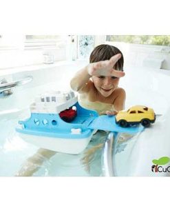 Juguetes Greentoys | Greentoys - Ferry Con Mini-Coches, Juguete De Ba O Ecol Gico